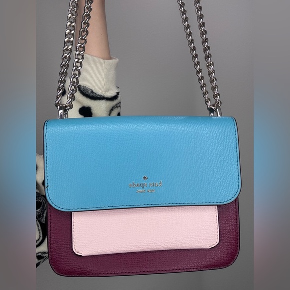 Kate Spade Remi Colorblock Flap Chain Crossbody bag EUC - Picture 3 of 14